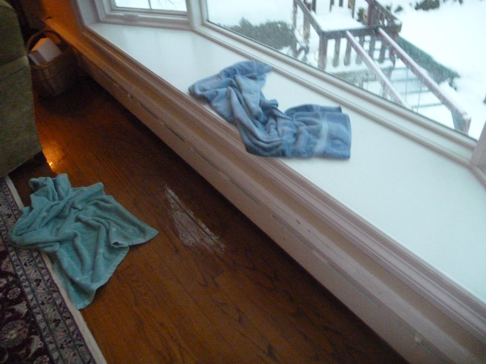 Bronxville Bay Window Videos of water leaking into room from BayWindow