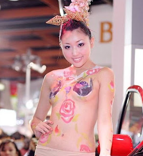 Asian Girls Body Paint 
