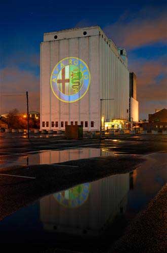 Image projected onto a