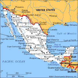 mapa do México