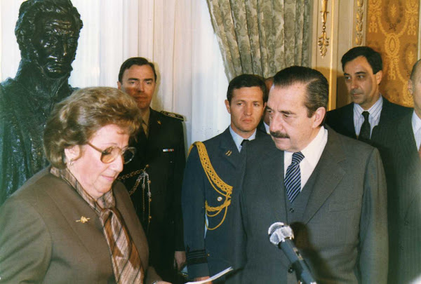Con el Dr. Raúl Alfonsín