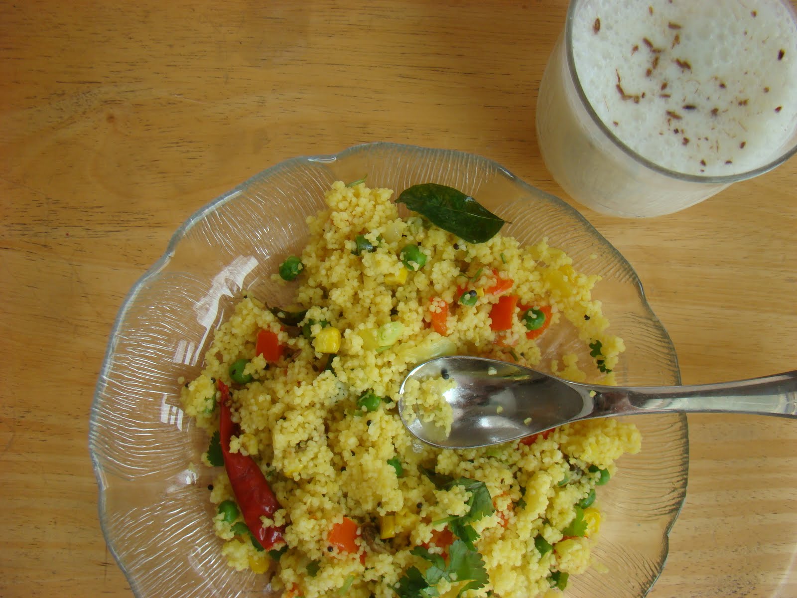 My Favorite Recipes Collection Couscous Pilaf with Salty Lassi