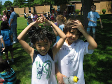 Fun getting wet on Field Day