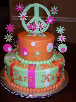 Peace Sign Cake