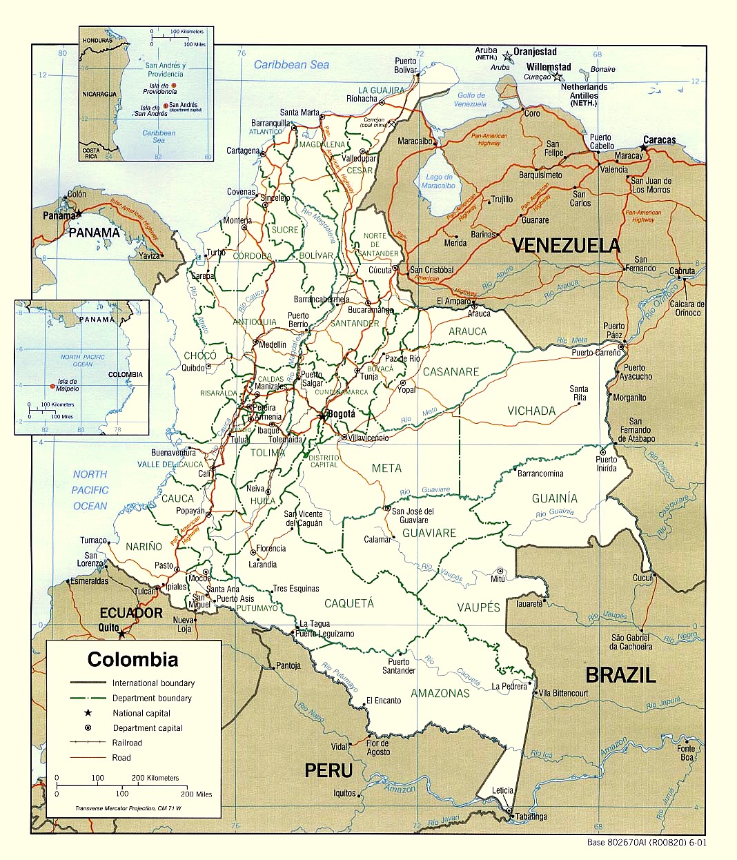 Map Colombia