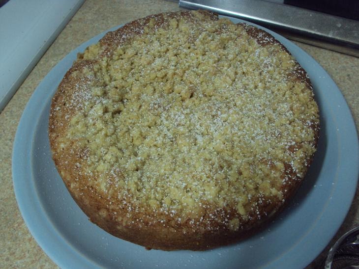 Torta alla gianduia Coffee and almond crunch cake