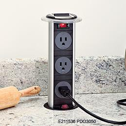 Pull Up Power with USB Cap - Power Pop Up Outlets - Mockett