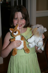 Elaina and her Easter Webkinz