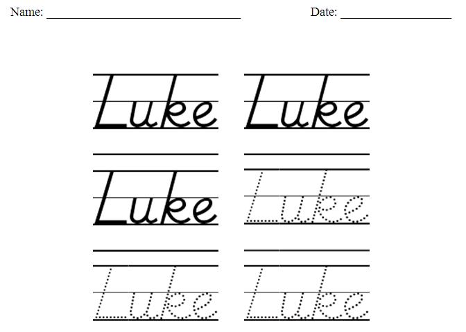 Homeschool Parent: Handwriting Practice Worksheet