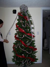 Decorating the tree!