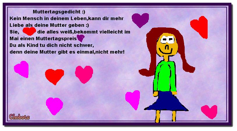 Ein Muttertagsgedicht Mit Herzkarte Das Kinderzimmer Das