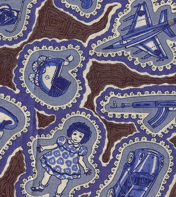 ROSE C'EST LA VIE Taking the Liberty Grayson Perry fabric