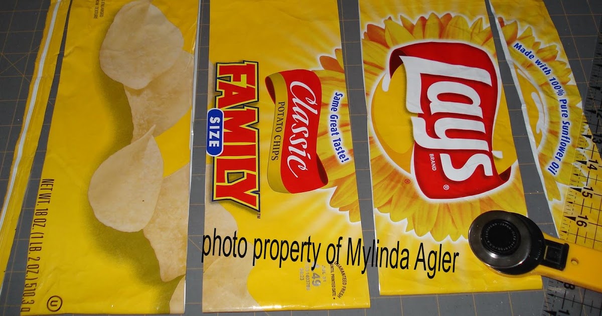 Wrapper Purses Made completely from recycled potato chip wrappers