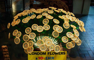 A Bouquet of Condom Flowers