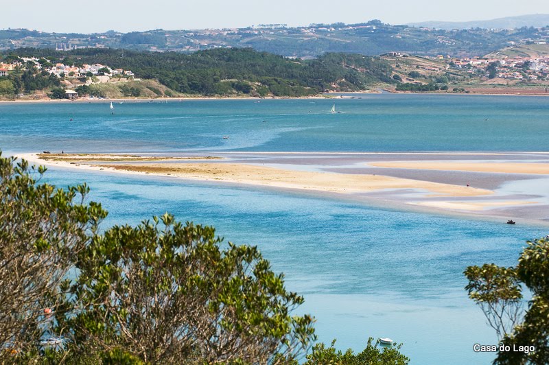 Obidos lagoon viewed from Foz do Arelho