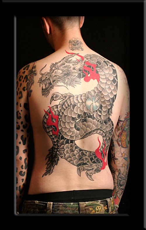 Dragon full sleeve tattoo