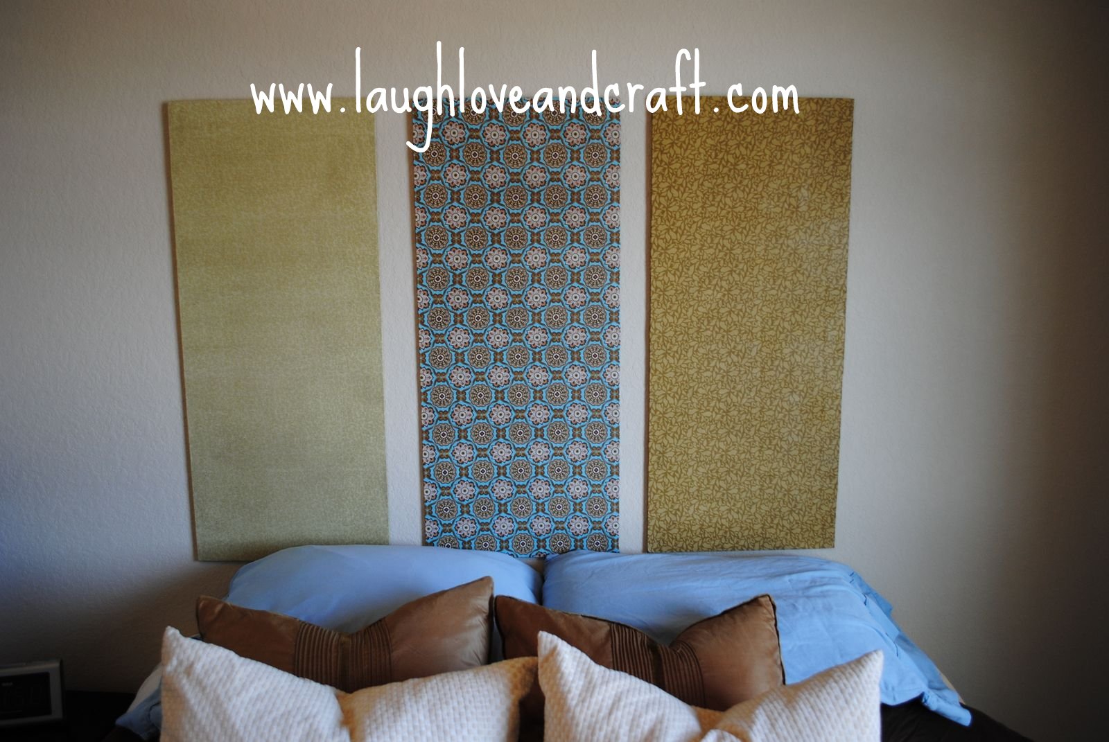 Laugh, Love, and Craft DIY Backboard For the Guest Bedroom