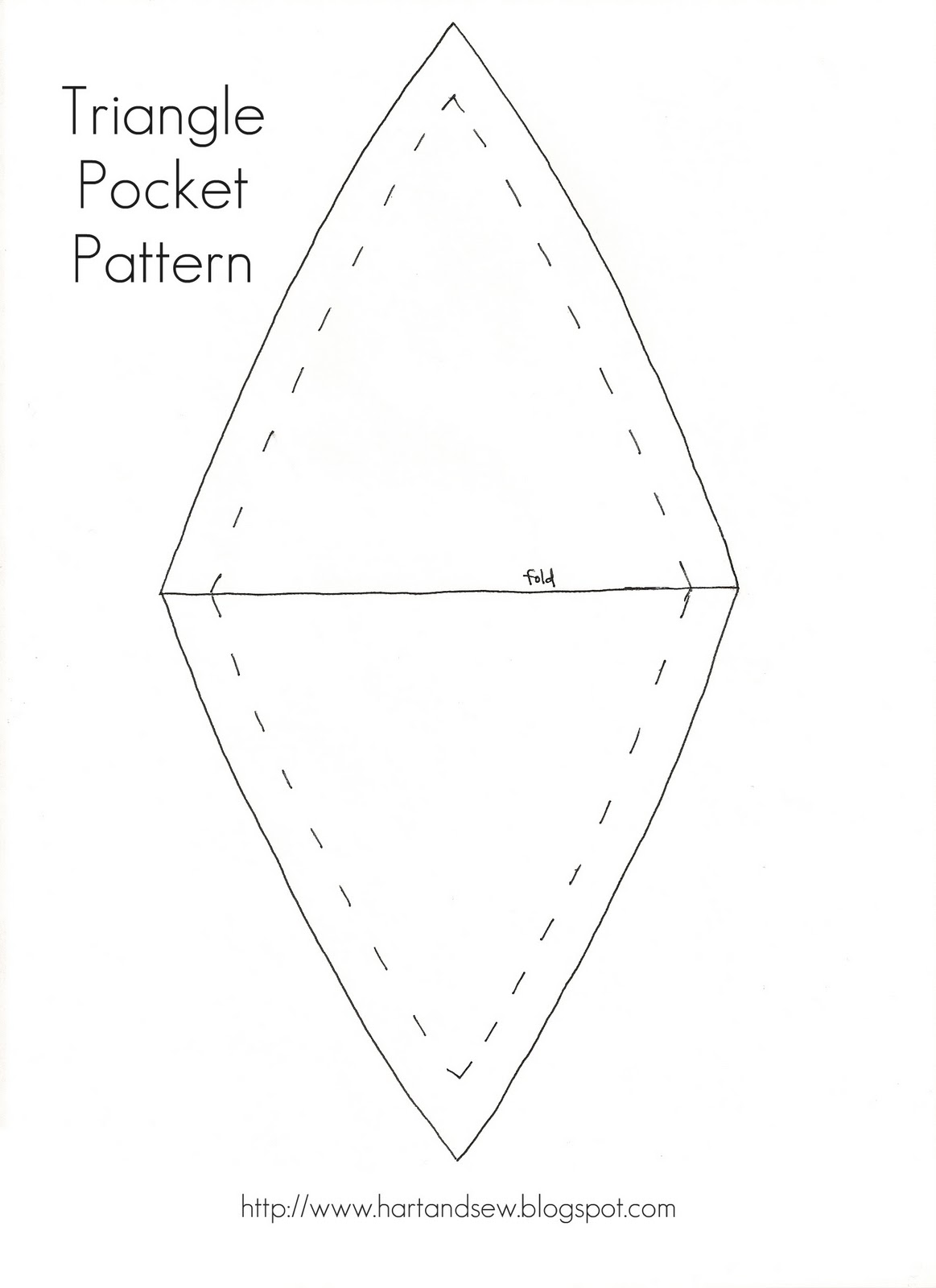 hart + sew Vintage Baby Clothing tutorial triangle pocket