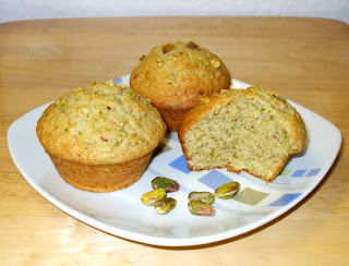 Muffins ai pistacchi e cioccolato bianco