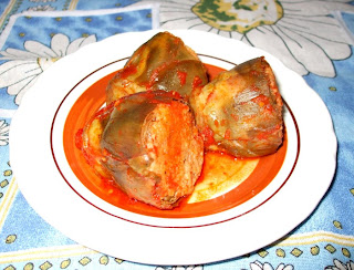 Carciofi ripieni con il sugo