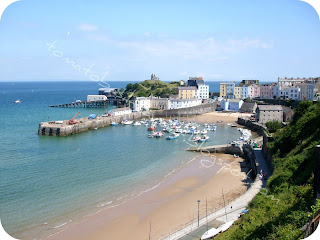 Il porto di Tenby con l'alta marea