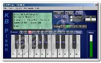 KB Piano 2.3 Transforme seu computador em um Piano. KBPiano vai transformar seu computador em um Piano: apenas pressione as teclas do teclado e você irá ouvir os sons. Você pode programar para que toque o refrão com apenas um botão. Suporta 15 Canais e mixagem em tempo real. É possível criar MIDIs profissionais em pouco tempo.