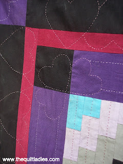Amish Colors Quilted Table Runner, hand quilted