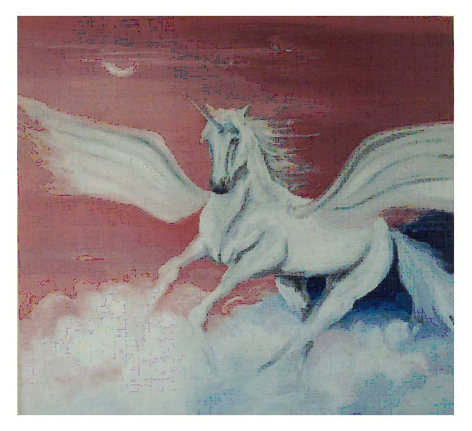 O Mensageiro _óleo s/ tela 100x100 cm