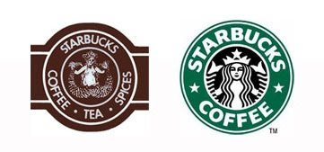 old and new starbucks logo