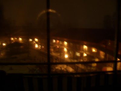Well-lit flats during Earth Hour