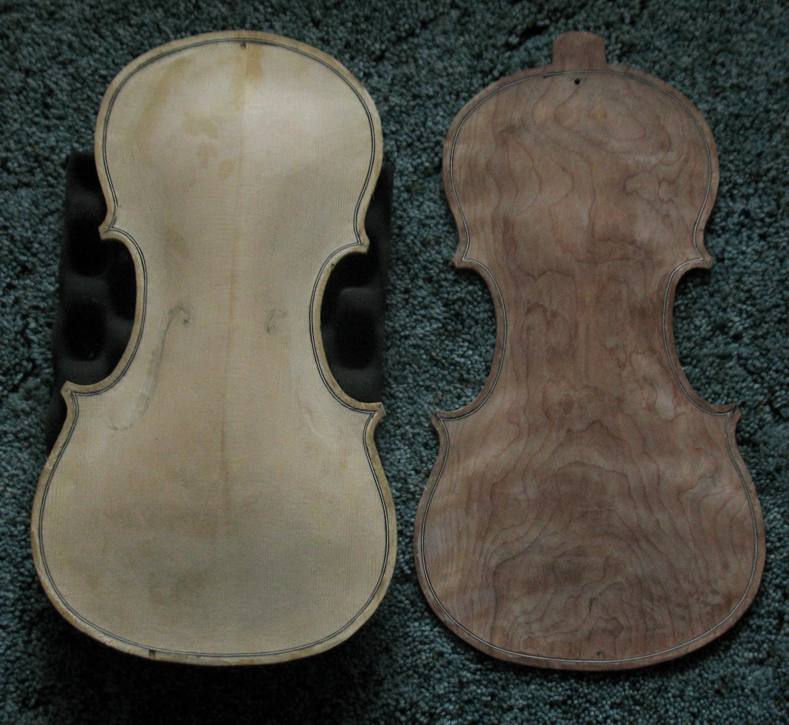 Ken's violin making Plates of the Birch Violin