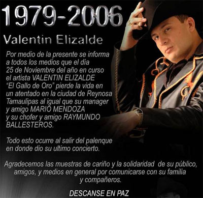 VER VIDEOS DE CANCIONES DE VALENTIN ELIZALDE ver videos de canciones de valentin elizalde: