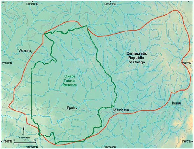 Ituri Rainforest Map
