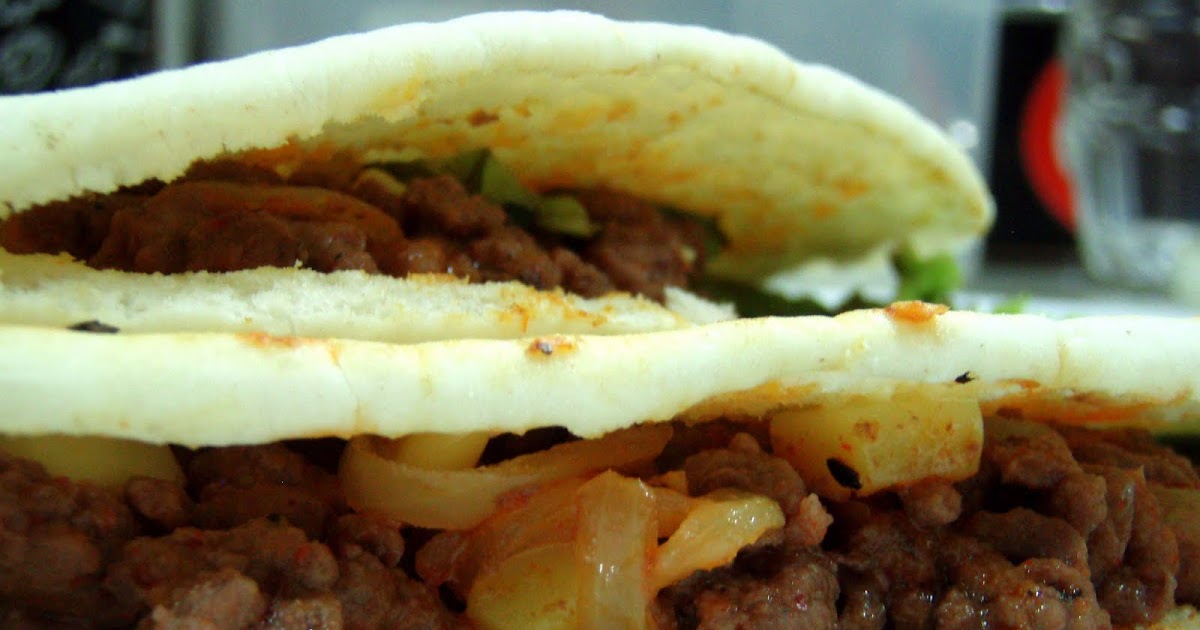 Mayasmita's Food Stories Spicy Minced Beef in Pita Bread