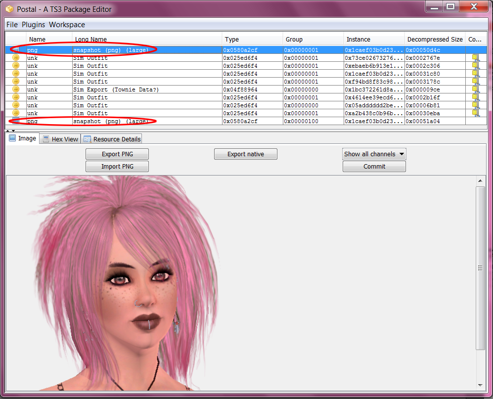 How to change pictures in CAS / Sim Bin - Tutorial 06+Select-+PNG