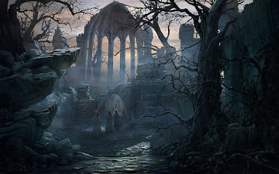Path to the Gothic Choir Desktop Wallpaper, Gallery, 3D-Art, Path to the Gothic Choir