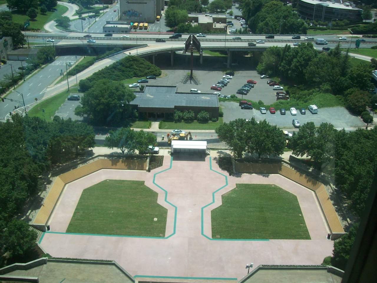 Downtown WinstonSalem Blog Corpening Plaza from the Piedmont Club