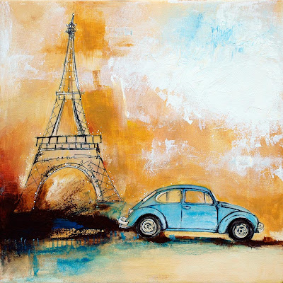 sightseer, paris,travel,eiffel tower,beetle,bug,volkswagen