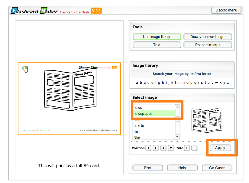 note cards maker