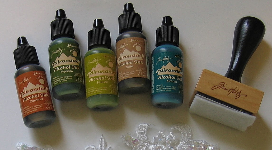 Distress to impress... Using alcohol inks on fabric