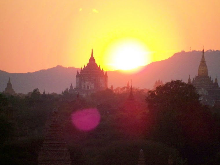 Bagan, coucher de soleil