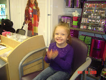 Skyelynn getting ready to have her ears pierced!