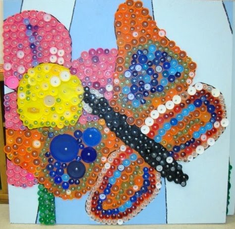 bottle top mural