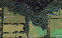 A map of the first loop of the Apalachee Regional Park cross-country course, courtesy of Brian Corbin.