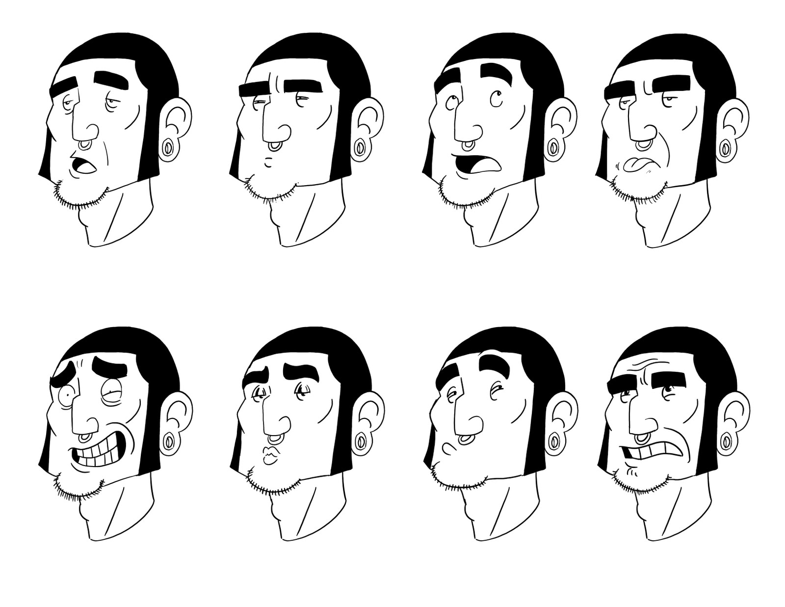 irritated expression