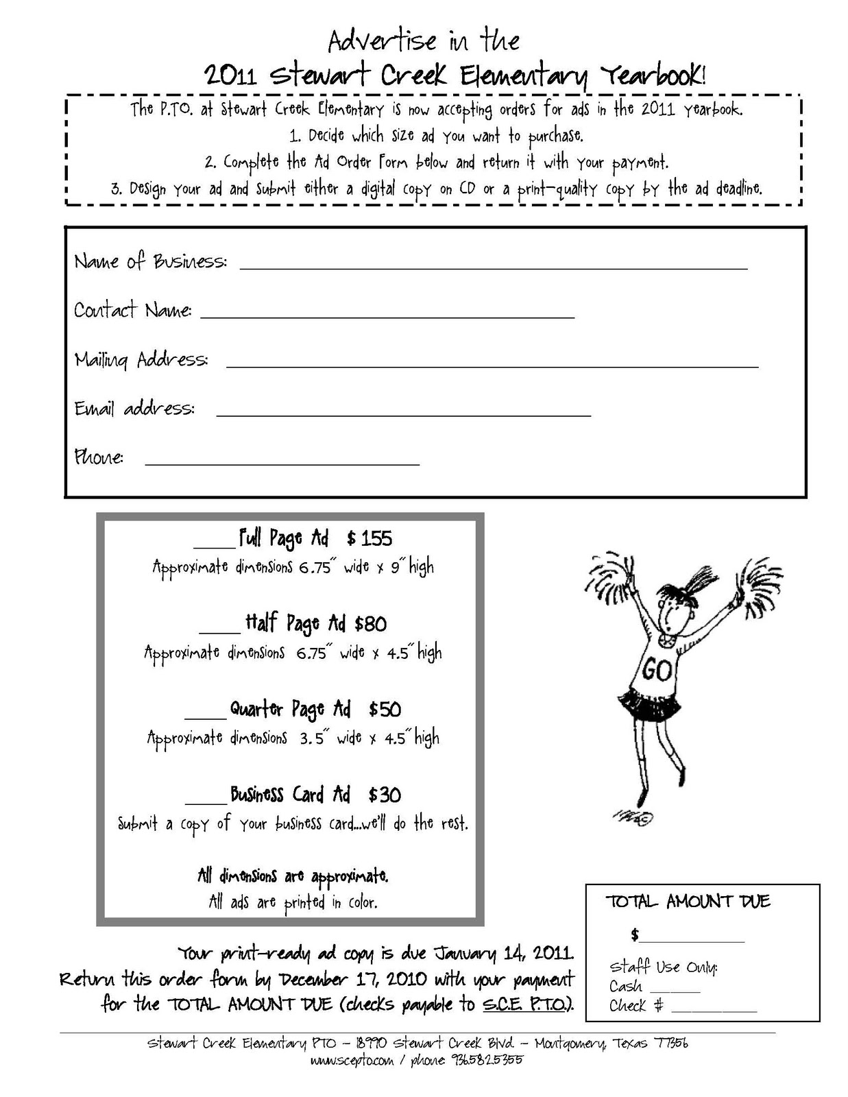 stewart creek pto blog sce yearbook ad order