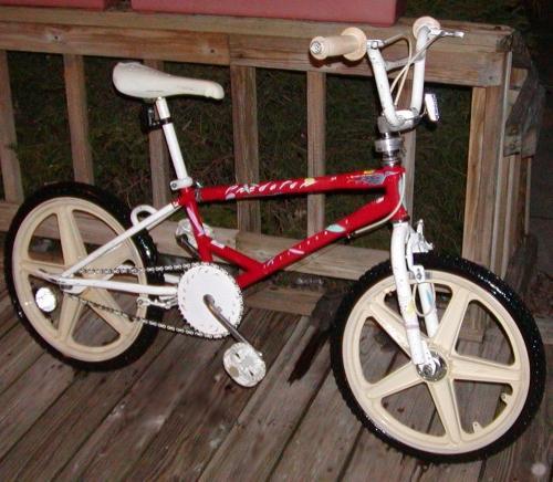 gold bmx bike