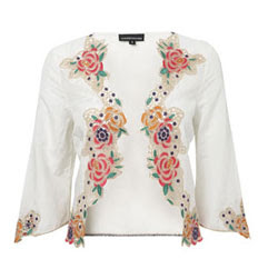 Warehouse silk embroidered cover up - It's fashion, dahling