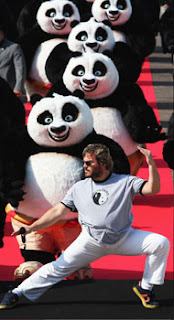 Jack Black at Cannes with Kung Fu Panda - It's fashion, dahling