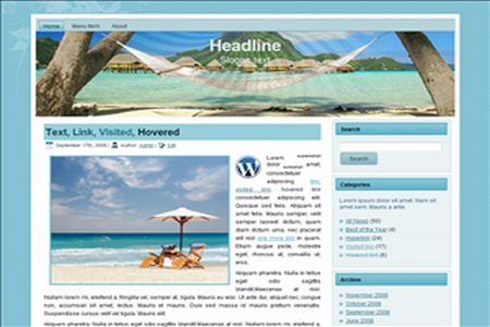 Free Wordpress Blue Travel Land Web2.0 Theme Free Wordpress Blue Travel Land Web2.0 Theme
